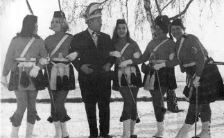 Schottengarde des ACV beim ersten Gardetreffen 1969