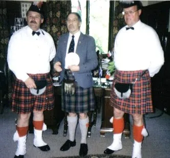 Ludwig Greiner und Erich Krukenbaum beim Bürgermeister in Perth